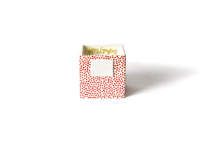 Small Nesting Cube- Red Dot