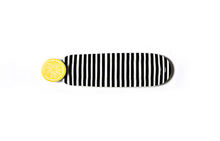 Load image into Gallery viewer, Black Stripe Mini Skinny Oval Entertaining Tray